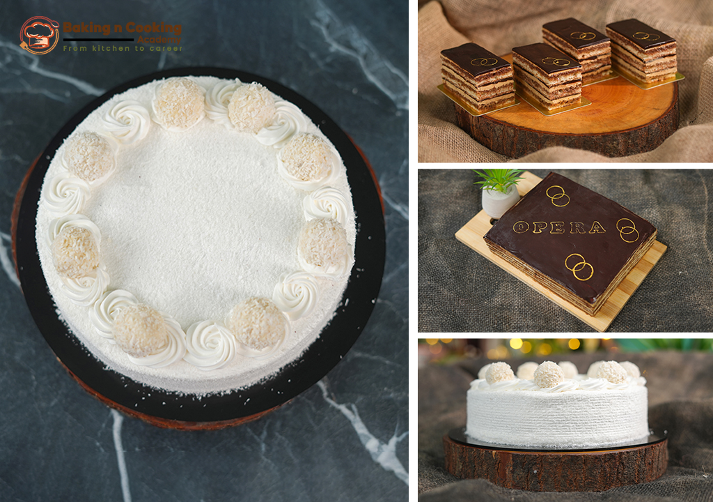 Opera Cake/Almond Coconut Cake Course