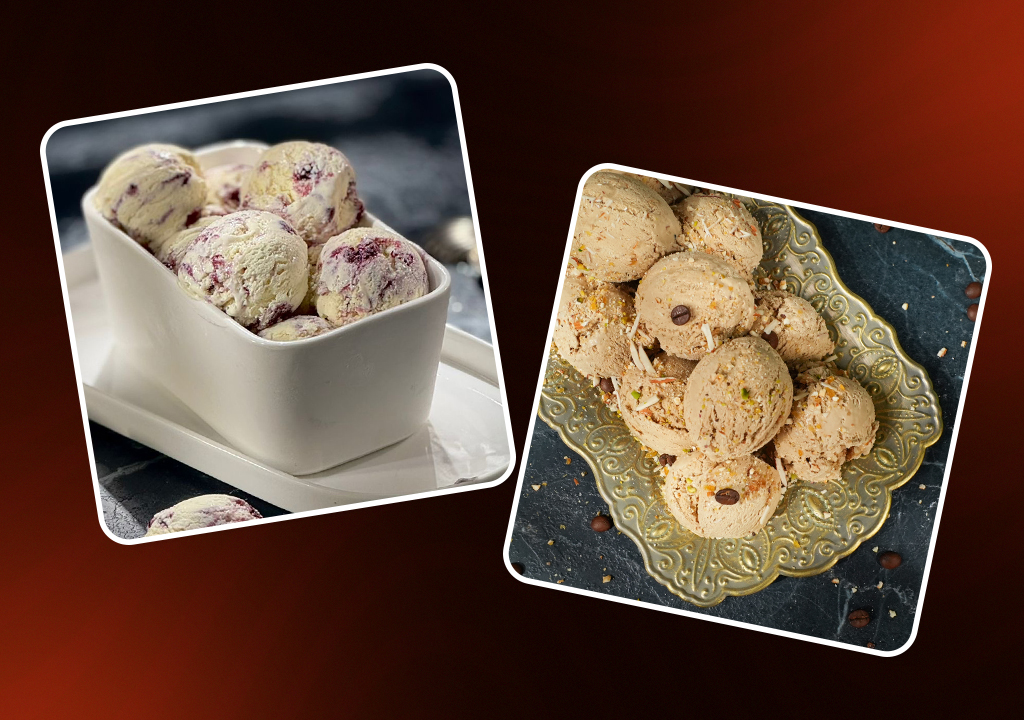 Blueberry Cheese Ice Cream/Coffee Praline Ice Cream Part 02