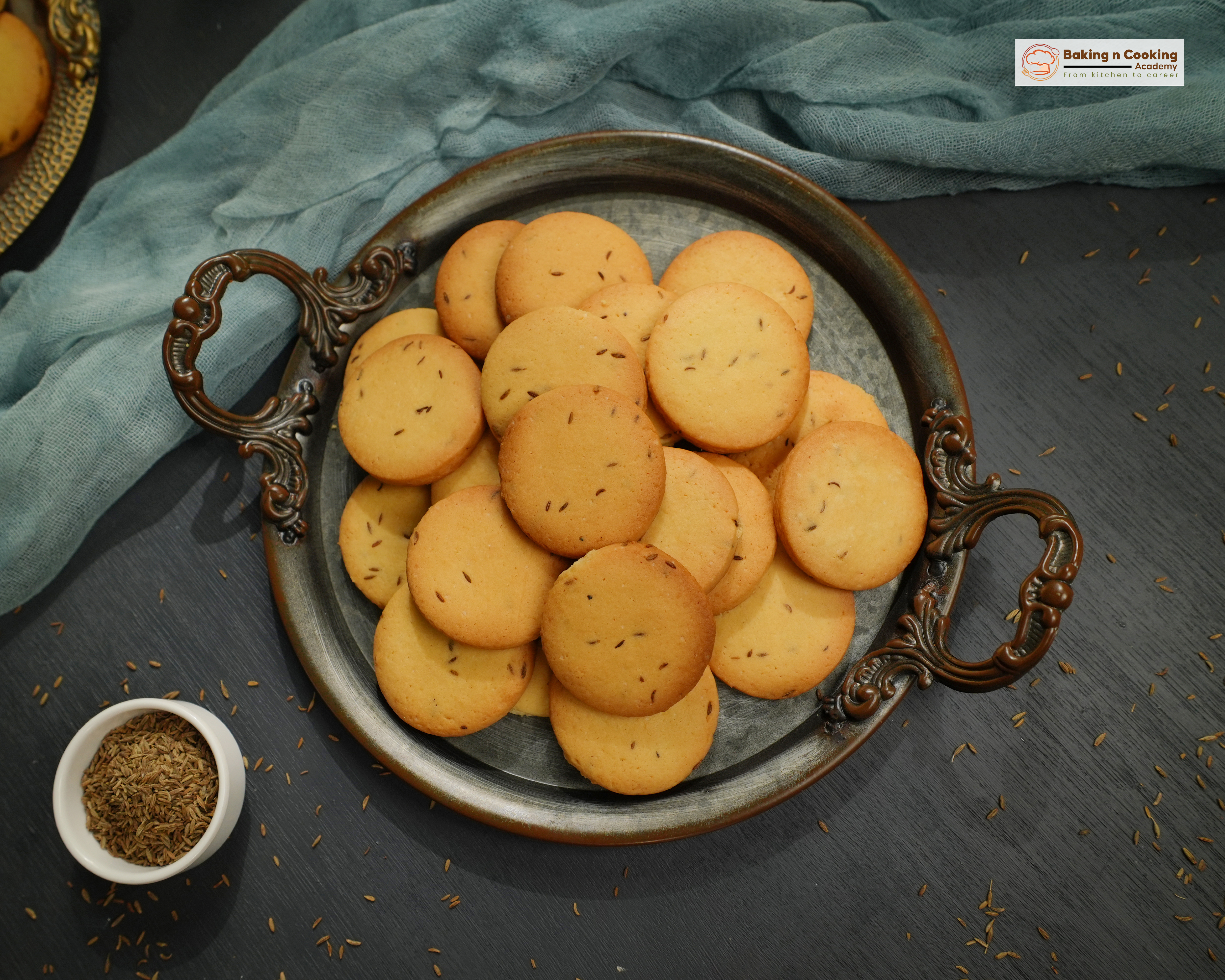 বেকারী স্টাইল জিরা বিস্কুট